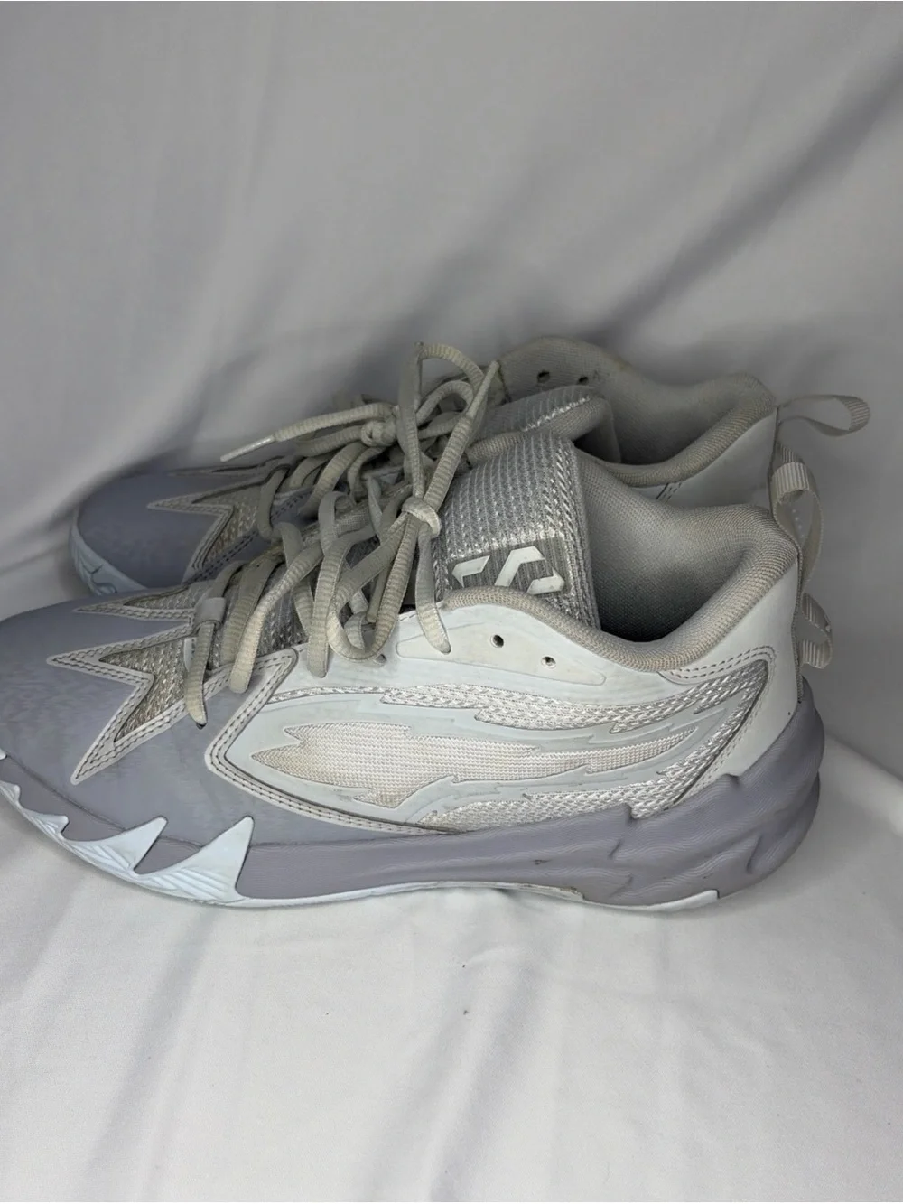 Puma Light Gray Basketball Sneakers